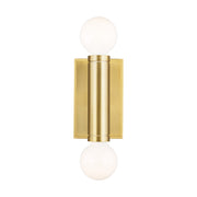 Beckham Modern 2-Light Wall Sconce in Burnished Brass