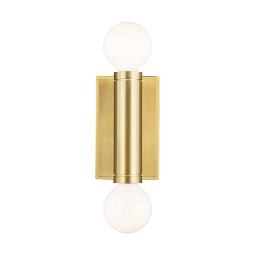 Beckham Modern 2-Light Wall Sconce in Burnished Brass - Lamps Expo