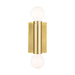 Beckham Modern 2-Light Wall Sconce in Burnished Brass - Lamps Expo