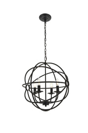 Octavia 4-Light Pendant in Dark Brown