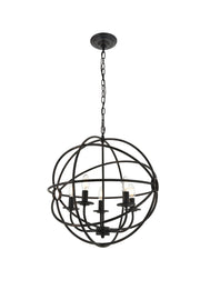 Octavia 5-Light Pendant in Dark Brown