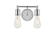 Serif 2-Light Wall Sconce in Chrome