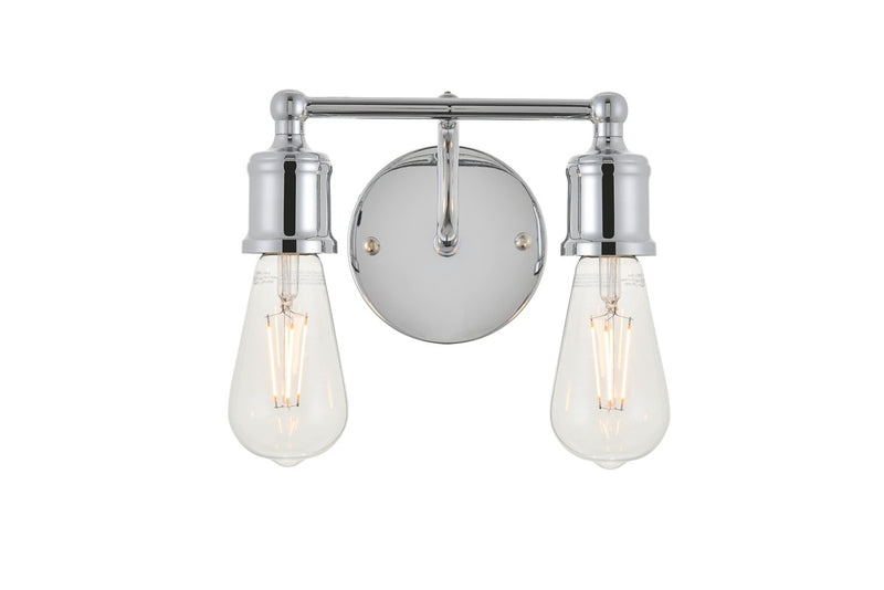 Serif 2-Light Wall Sconce in Chrome