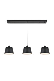 Nota 3-Light Pendant in Black