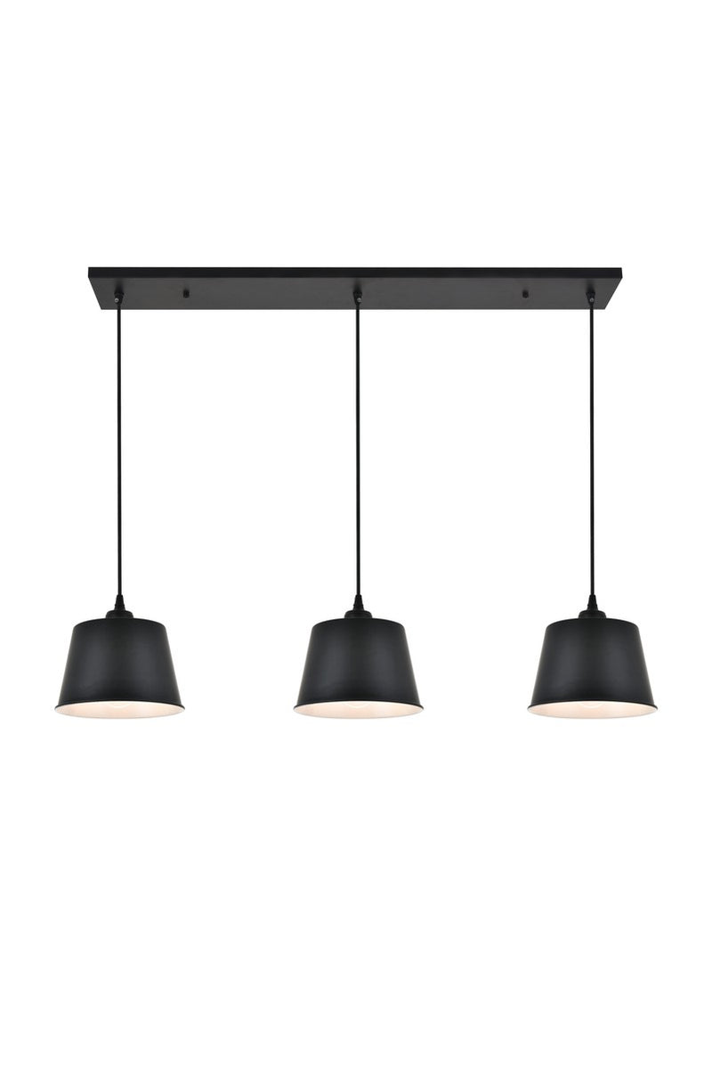 Nota 3-Light Pendant in Black