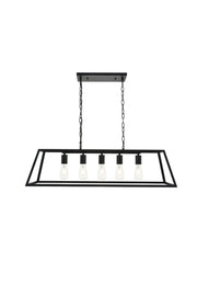 Resolute 5-Light Pendant in Black