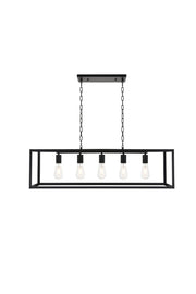 Resolute 5-Light Pendant in Black