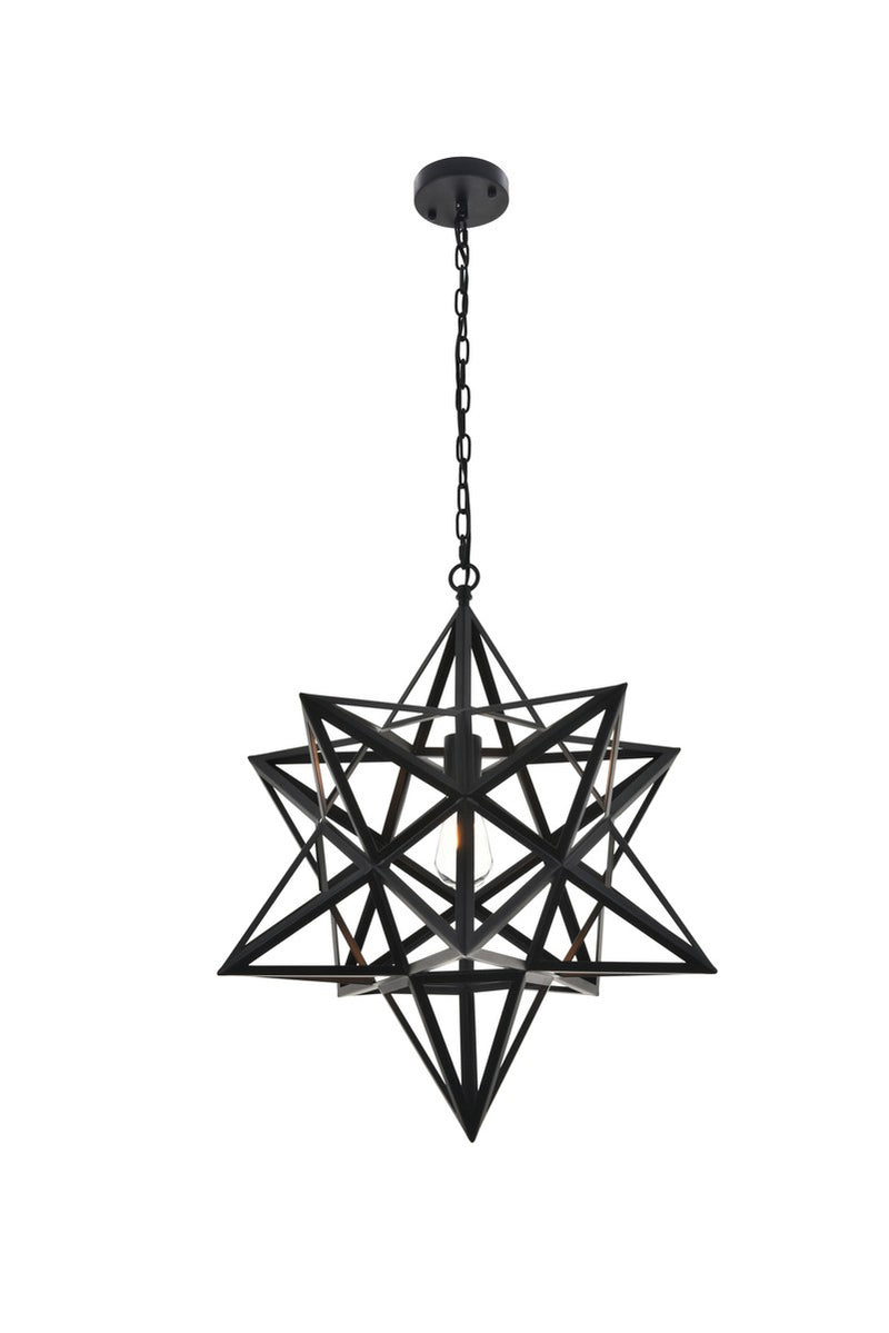 Nocturne 1-Light Pendant in Black
