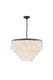 Selene 6-Light Pendant in Black & White