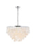 Selene 6-Light Pendant in Chrome & White