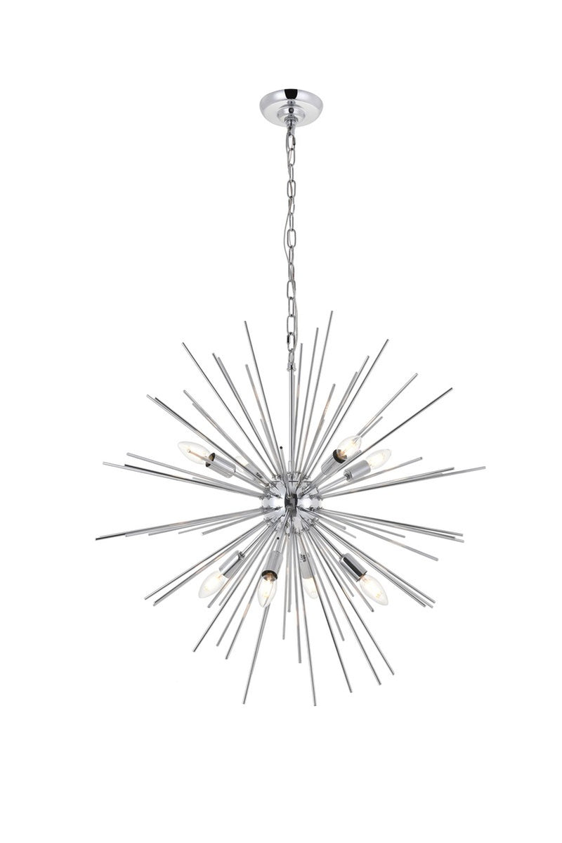 Timber 8-Light Pendant in Chrome