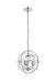 Wallace 3-Light Pendant in Chrome & Clear with Clear Royal Cut Crystal