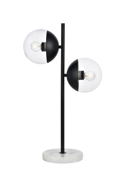 Elegant Lighting (LD6153BK) Eclipse 2-Light Table Lamp