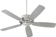 Alto Transitional Ceiling Fan in Satin Nickel