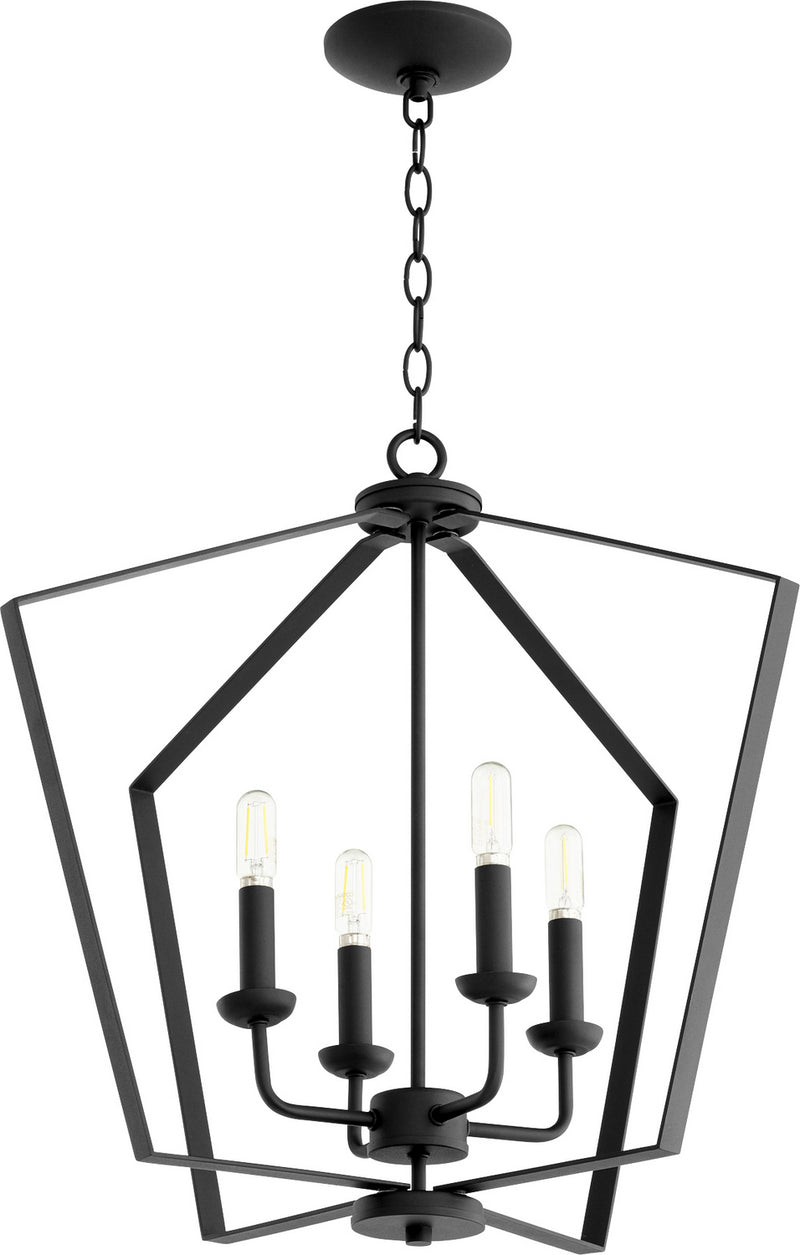 Transitional Entry in Textured Black