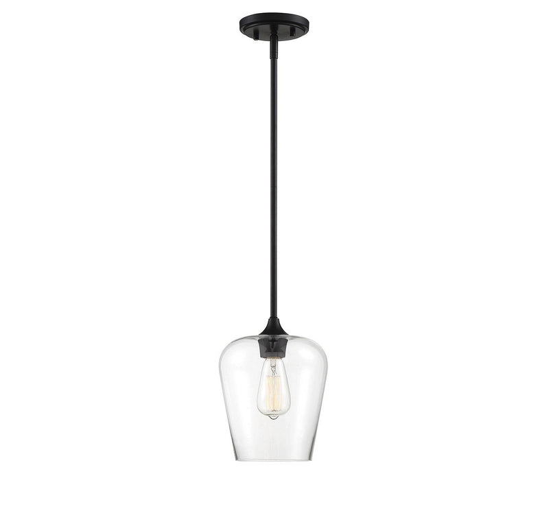 Octave 1-Light Pendant in Black