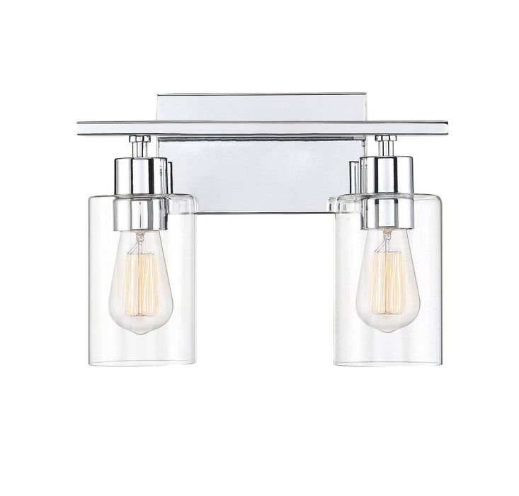 Lambert 2-Light Bath Vanity in Polished Chrome