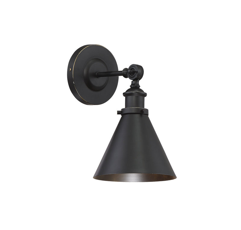 Glenn 1-Light Sconce in Classic Bronze - Lamps Expo