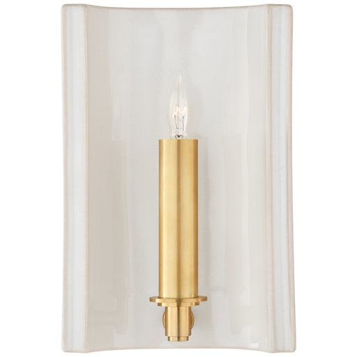 Leeds One Light Wall Sconce in Ivory
