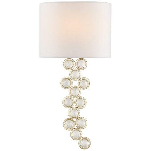 Milazzo One Light Wall Sconce in Gild and Crystal