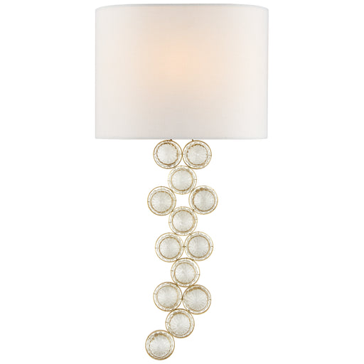 Milazzo One Light Wall Sconce in Gild and Crystal