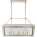 Caddo Five Light Linear Lantern in Soft White and Gild