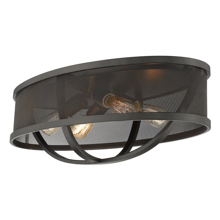Colson 24" Flush Mount (with Shade) in Etruscan Bronze