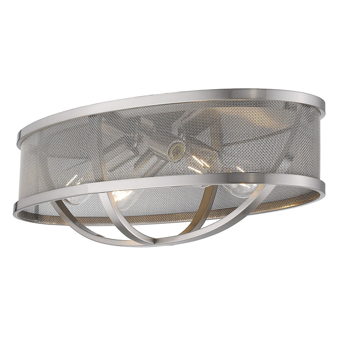 Colson 24" Flush Mount (with Shade) in Pewter