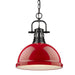 Duncan 1-Light Pendant with Chain in Matte Black