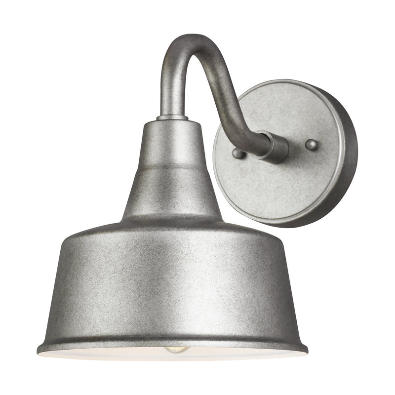 Barn Light Small One Light Outdoor Wall Lantern in Weathered Pewter