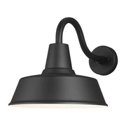 Barn Light Large One Light Outdoor Wall Lantern in Black