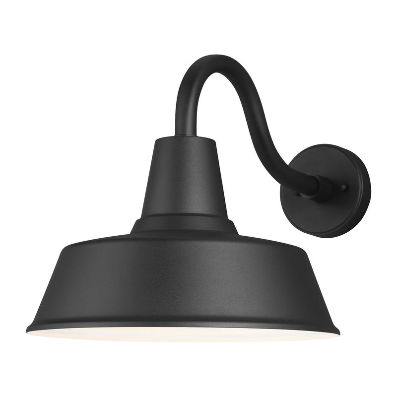 Barn Light Large One Light Outdoor Wall Lantern in Black