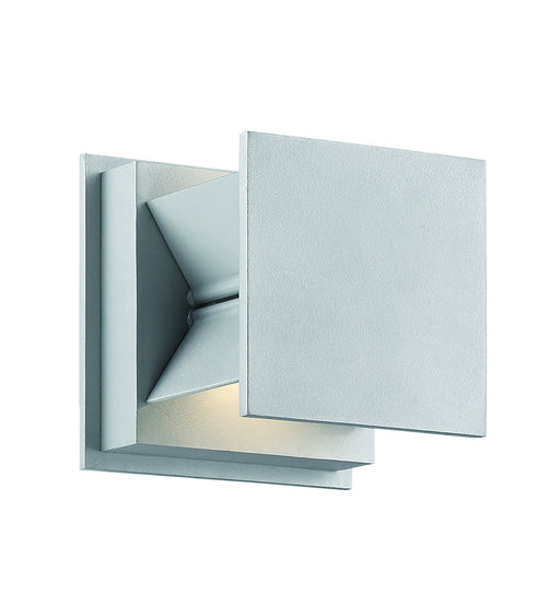 Baffled LED Sconce in Silver Dust
