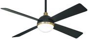 Orb Led 54" Ceiling Fan in Soft Brass