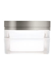 Boxie Small Flush Mount in Satin Nickel