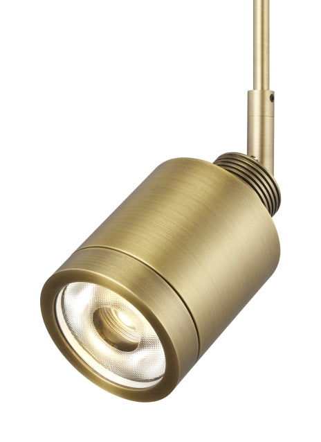 Tellium LED Head in Aged Brass - Lamps Expo