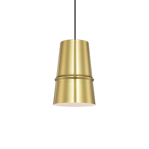 Castor Down Pendant in Gold