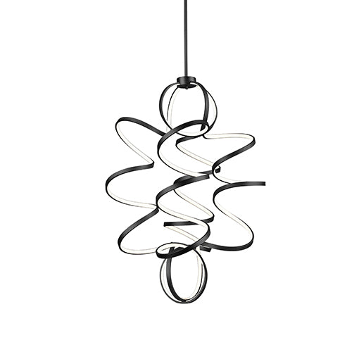 Synergy Down Chandelier in Black