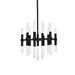 Turin Down Chandelier in Black - Lamps Expo
