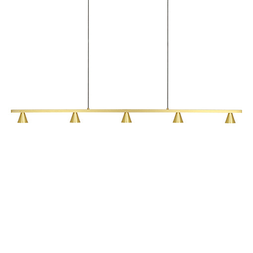 Dune Down Pendant in Brass