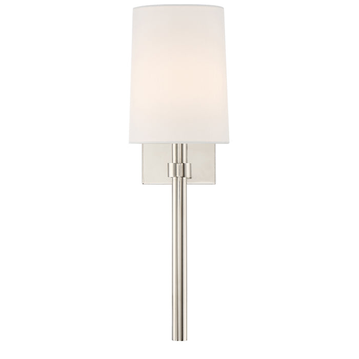 Bromley 1 Light Wall Mount in Polished Nickel