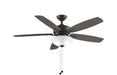 Aire Deluxe 52 inch Fan in Matte Greige with LED Bowl Light Kit
