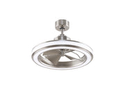 Gleam 16 inch Fan in Brushed Nickel with LED Light Kit