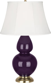 Robert Abbey (1745) Double Gourd Table Lamp with Ivory Stretched Fabric Shade