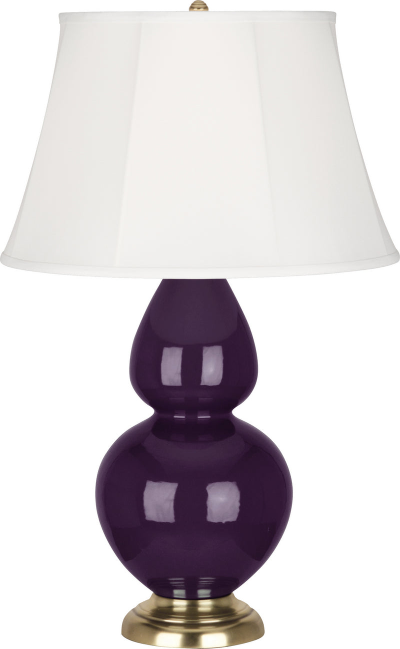 Robert Abbey (1745) Double Gourd Table Lamp with Ivory Stretched Fabric Shade