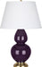 Robert Abbey (1745X) Double Gourd Table Lamp with Pearl Dupioni Fabric Shade