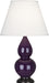 Robert Abbey (1766X) Small Double Gourd Accent Lamp with Pearl Dupioni Fabric Shade