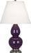Robert Abbey (1767X) Small Double Gourd Accent Lamp with Pearl Dupioni Fabric Shade