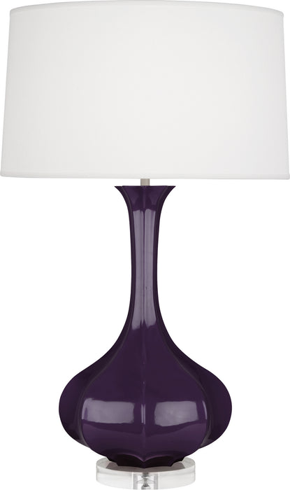 Robert Abbey (AM996) Pike Table Lamp with Pearl Dupoini Fabric Shade