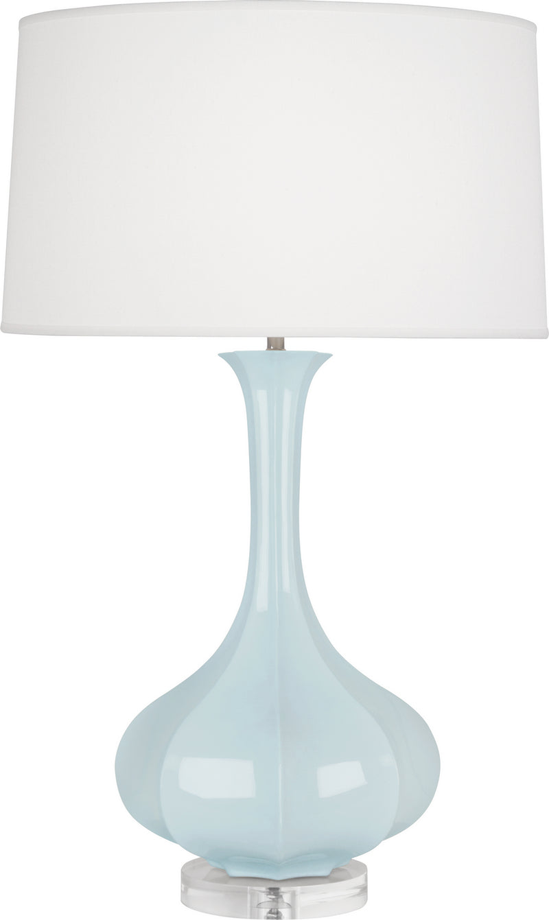 Robert Abbey (BB996) Pike Table Lamp with Pearl Dupoini Fabric Shade